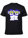 2 DJ Dog Team Pet Sunglasses Headphone Music Party Modern Fit Casual T-Shirt – Clean And Versatile Design