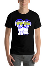 2 DJ Dog Team Pet Sunglasses Headphone Music Party Modern Fit Casual T-Shirt – Clean And Versatile Design
