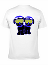 2 DJ Dog Team Pet Sunglasses Headphone Music Party Modern Fit Casual T-Shirt – Clean And Versatile Design