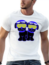2 DJ Dog Team Pet Sunglasses Headphone Music Party Modern Fit Casual T-Shirt – Clean And Versatile Design