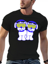 2 DJ Dog Team Pet Sunglasses Headphone Music Party Modern Fit Casual T-Shirt – Clean And Versatile Design
