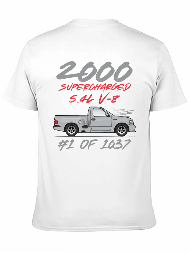 2000 Silver Simple Everyday Graphic Tee – Lightweight Summer Wear