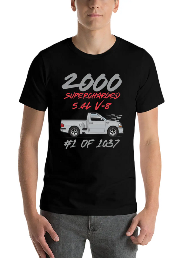 2000 Silver Simple Everyday Graphic Tee – Lightweight Summer Wear