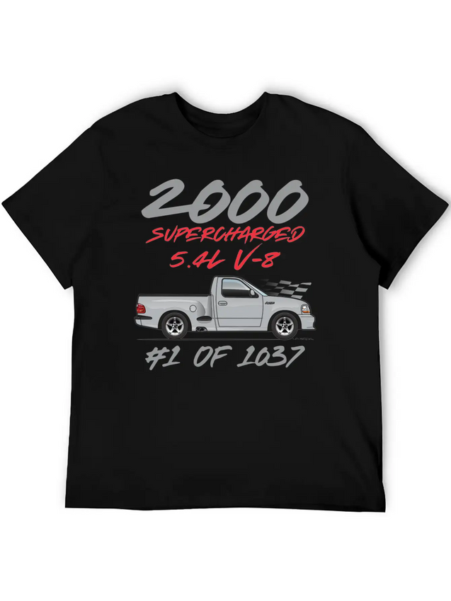2000 Silver Simple Everyday Graphic Tee – Lightweight Summer Wear