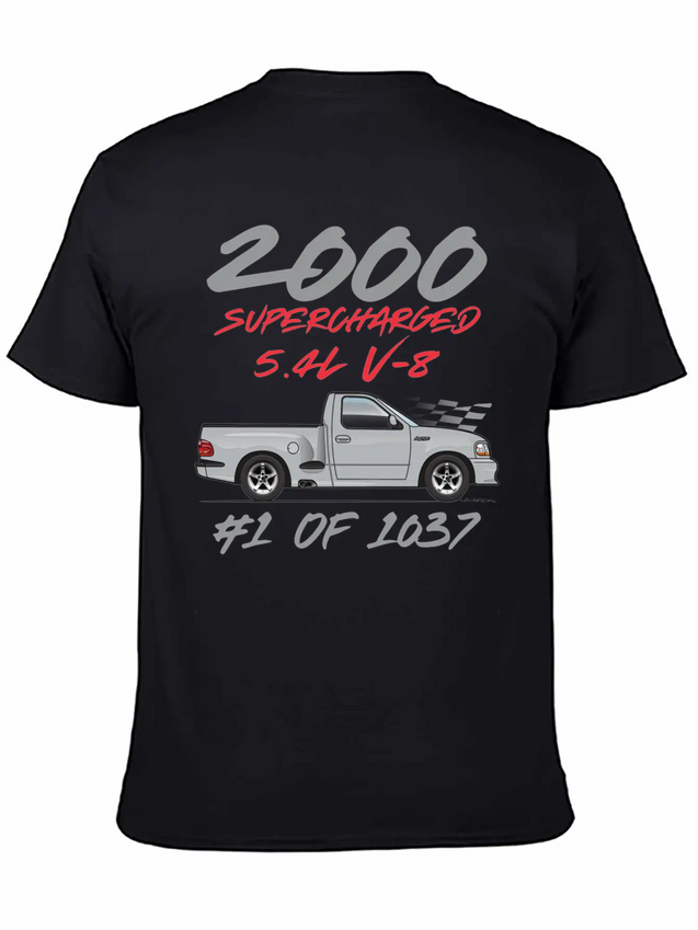 2000 Silver Simple Everyday Graphic Tee – Lightweight Summer Wear