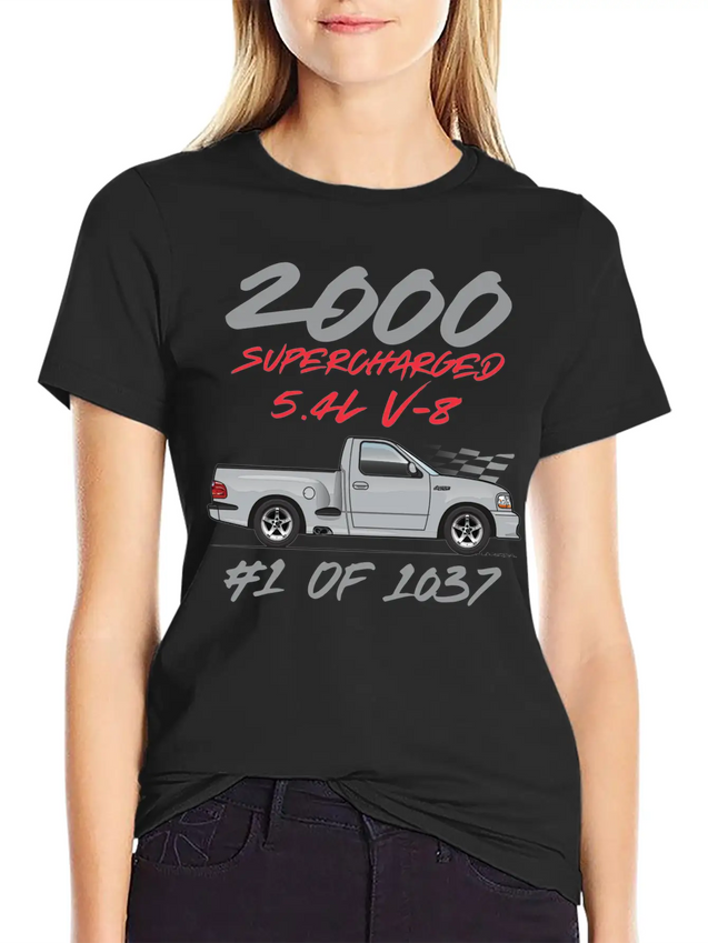 2000 Silver Simple Everyday Graphic Tee – Lightweight Summer Wear