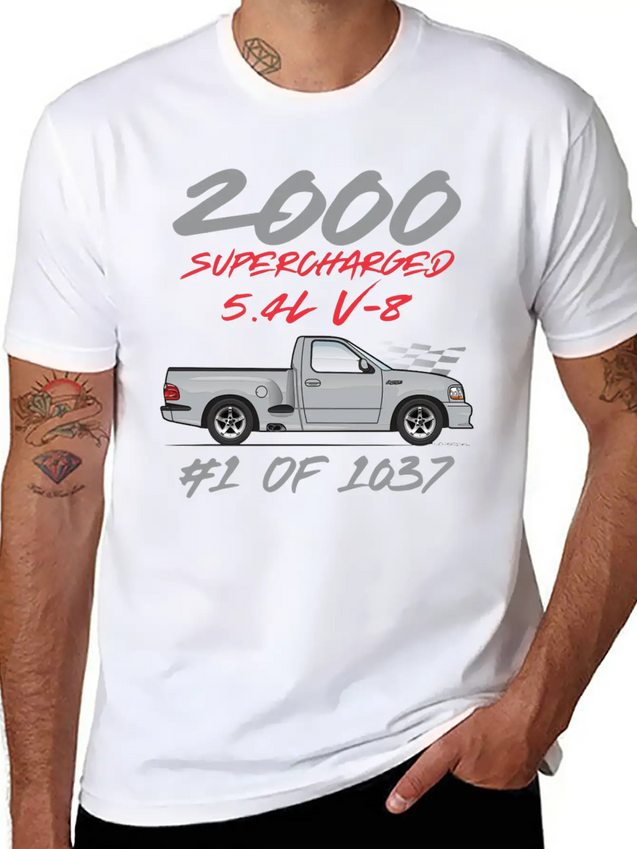 2000 Silver Simple Everyday Graphic Tee – Lightweight Summer Wear