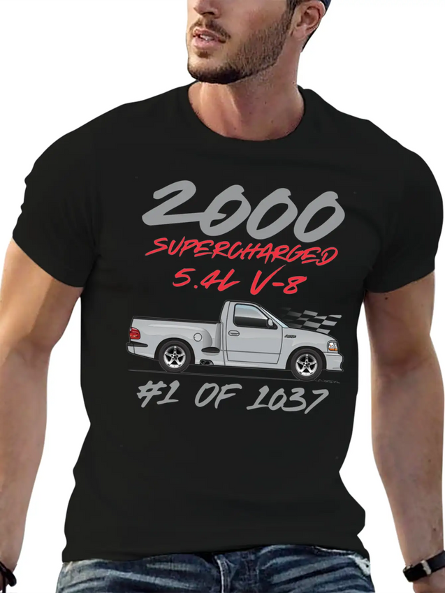 2000 Silver Simple Everyday Graphic Tee – Lightweight Summer Wear