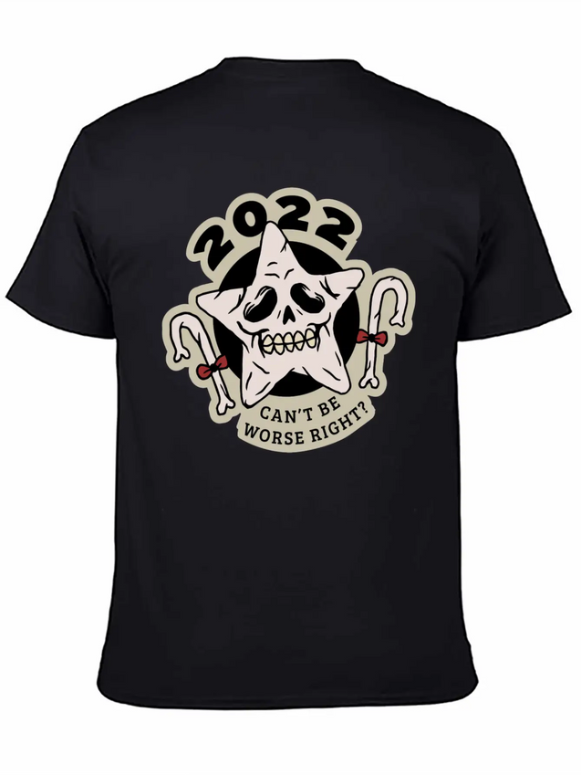 2022 Can't Be Worse Right? (anti Christmas) Comfortable Minimalist Graphic Tee – Summer Style Essential