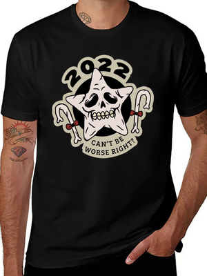 2022 Can't Be Worse Right? (anti Christmas) Comfortable Minimalist Graphic Tee – Summer Style Essential