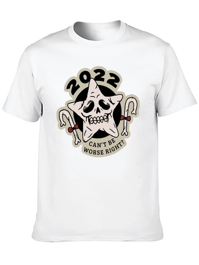 2022 Can't Be Worse Right? (anti Christmas) Comfortable Minimalist Graphic Tee – Summer Style Essential