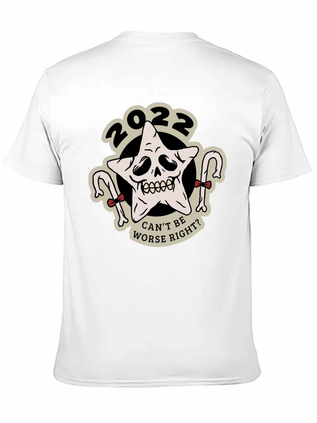 2022 Can't Be Worse Right? (anti Christmas) Comfortable Minimalist Graphic Tee – Summer Style Essential