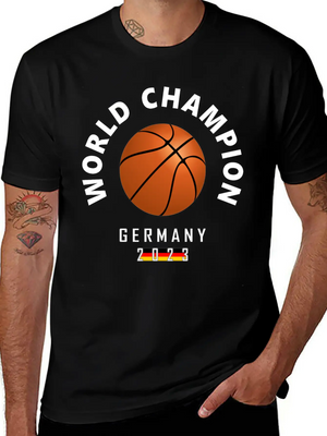 2023 Germany Basketball World Champion Modern Fit Casual T-Shirt – Clean And Versatile Design