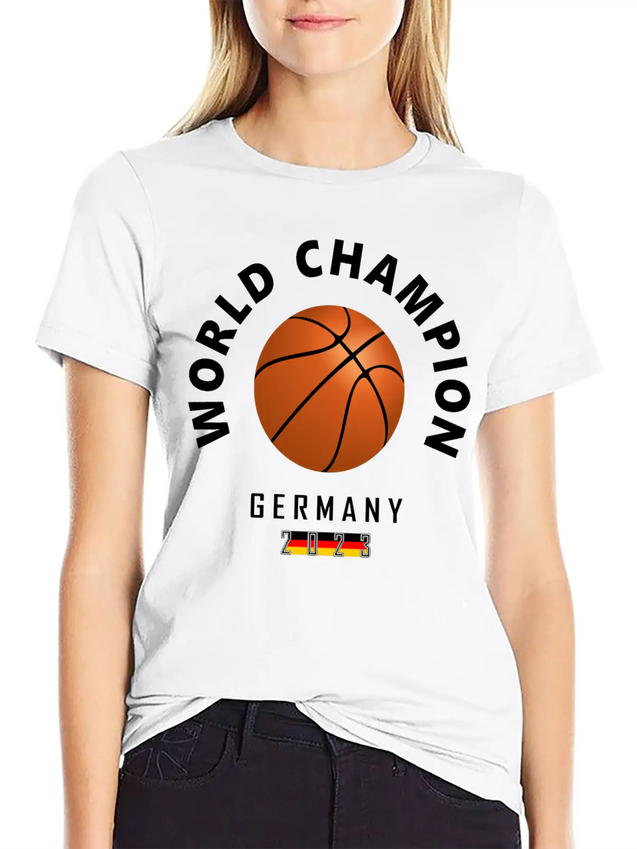 2023 Germany Basketball World Champion Modern Fit Casual T-Shirt – Clean And Versatile Design