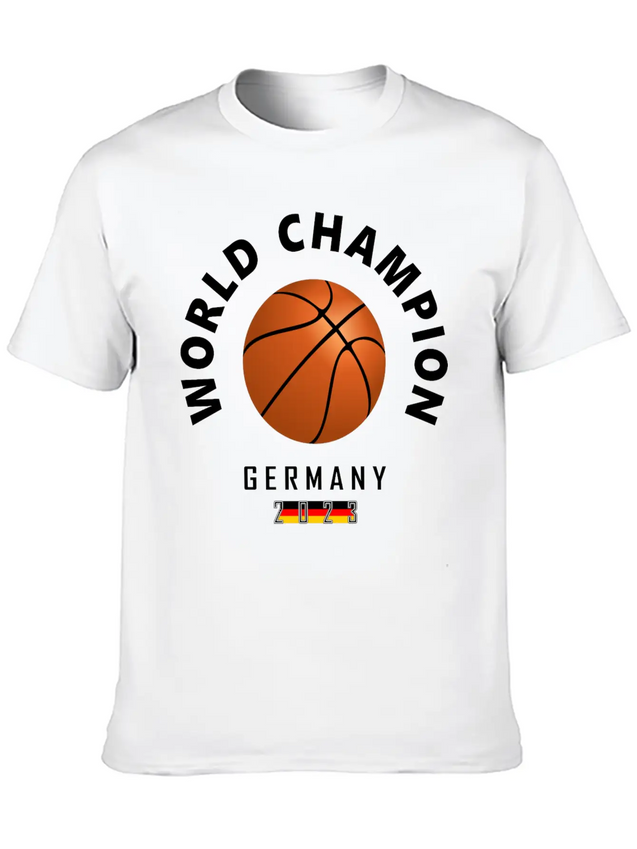 2023 Germany Basketball World Champion Modern Fit Casual T-Shirt – Clean And Versatile Design