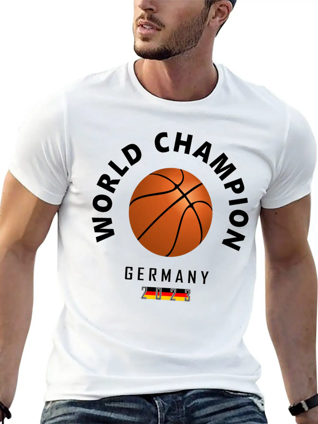 2023 Germany Basketball World Champion Modern Fit Casual T-Shirt – Clean And Versatile Design