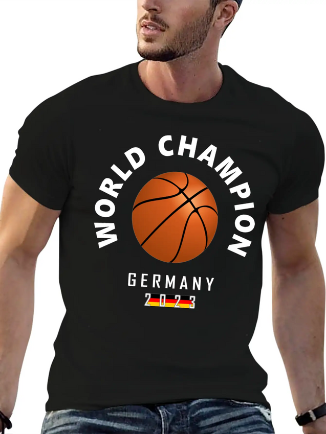 2023 Germany Basketball World Champion Modern Fit Casual T-Shirt – Clean And Versatile Design