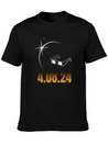 2024 Total Solar Eclipse Commemorative T-Shirt - J Unisex Casual T-Shirt – Clean Design For Daily Comfort