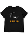 2024 Total Solar Eclipse Commemorative T-Shirt - J Unisex Casual T-Shirt – Clean Design For Daily Comfort