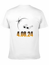 2024 Total Solar Eclipse Commemorative T-Shirt - J Unisex Casual T-Shirt – Clean Design For Daily Comfort