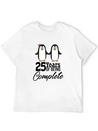 25 Years Of Being One! Silver Wedding Modern Fit Casual T-Shirt – Clean And Versatile Design