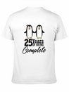 25 Years Of Being One! Silver Wedding Modern Fit Casual T-Shirt – Clean And Versatile Design
