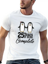 25 Years Of Being One! Silver Wedding Modern Fit Casual T-Shirt – Clean And Versatile Design