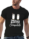 25 Years Of Being One! Silver Wedding Modern Fit Casual T-Shirt – Clean And Versatile Design
