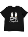 25 Years Of Being One! Silver Wedding Modern Fit Casual T-Shirt – Clean And Versatile Design