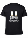 25 Years Of Being One! Silver Wedding Modern Fit Casual T-Shirt – Clean And Versatile Design