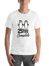 25 Years Of Being One! Silver Wedding Modern Fit Casual T-Shirt – Clean And Versatile Design