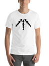 3 Arrows Point Up Center Round Circle 8 Cross X Ar Simple Everyday Graphic Tee – Lightweight Summer Wear