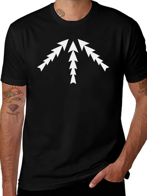 3 Arrows Point Up Center Round Circle 8 Cross X Ar Simple Everyday Graphic Tee – Lightweight Summer Wear