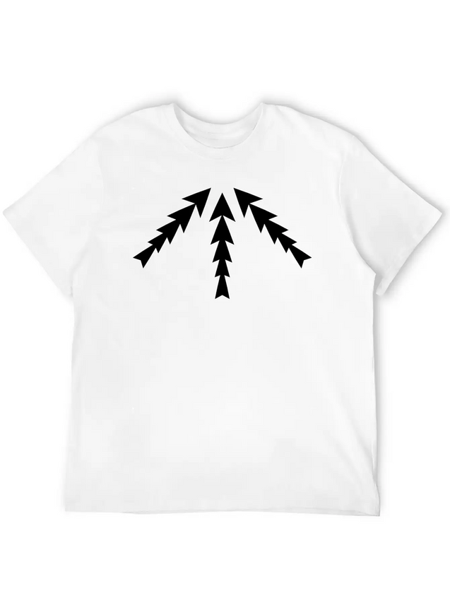 3 Arrows Point Up Center Round Circle 8 Cross X Ar Simple Everyday Graphic Tee – Lightweight Summer Wear