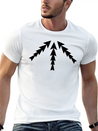 3 Arrows Point Up Center Round Circle 8 Cross X Ar Simple Everyday Graphic Tee – Lightweight Summer Wear