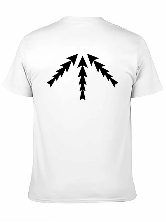 3 Arrows Point Up Center Round Circle 8 Cross X Ar Simple Everyday Graphic Tee – Lightweight Summer Wear