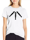 3 Arrows Point Up Center Round Circle 8 Cross X Ar Simple Everyday Graphic Tee – Lightweight Summer Wear