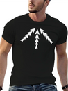 3 Arrows Point Up Center Round Circle 8 Cross X Ar Simple Everyday Graphic Tee – Lightweight Summer Wear