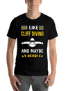 3 People Cliff Diving Unisex Casual T-Shirt – Clean Design For Daily Comfort