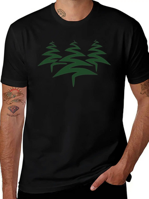 3 Trees Christmas Tree Christmas Nicholas Winter G Simple Everyday Graphic Tee – Lightweight Summer Wear