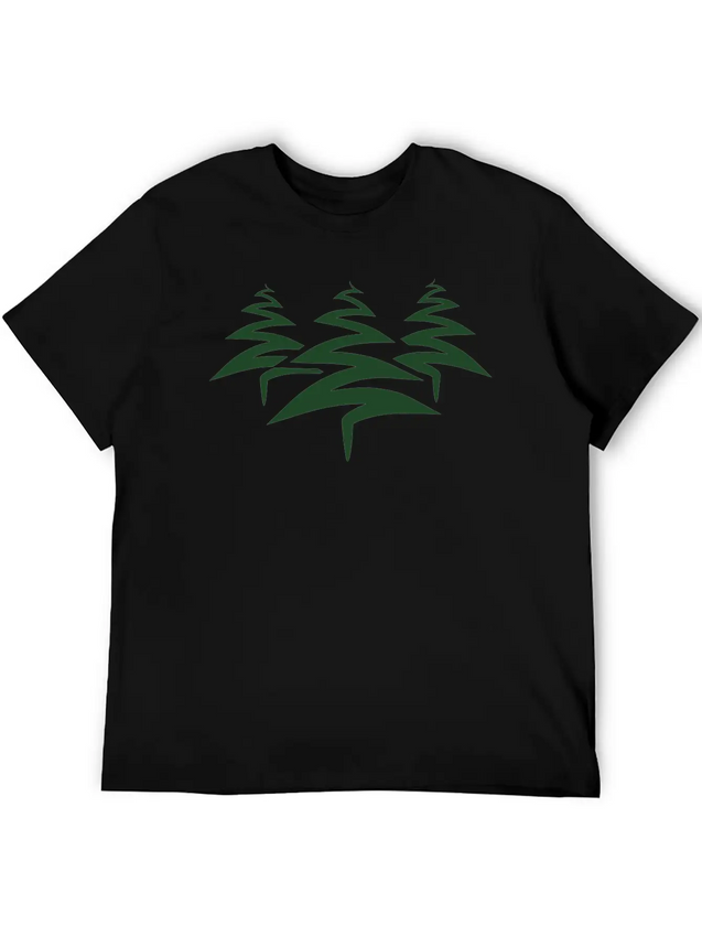 3 Trees Christmas Tree Christmas Nicholas Winter G Simple Everyday Graphic Tee – Lightweight Summer Wear
