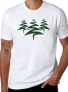 3 Trees Christmas Tree Christmas Nicholas Winter G Simple Everyday Graphic Tee – Lightweight Summer Wear