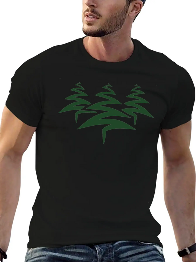 3 Trees Christmas Tree Christmas Nicholas Winter G Simple Everyday Graphic Tee – Lightweight Summer Wear