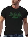 3 Trees Christmas Tree Christmas Nicholas Winter G Simple Everyday Graphic Tee – Lightweight Summer Wear