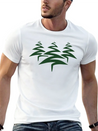 3 Trees Christmas Tree Christmas Nicholas Winter G Simple Everyday Graphic Tee – Lightweight Summer Wear