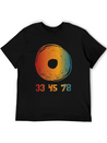 33 45 78 RPM Vinyl Records Collector Retro Modern Fit Casual T-Shirt – Clean And Versatile Design