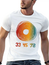 33 45 78 RPM Vinyl Records Collector Retro Modern Fit Casual T-Shirt – Clean And Versatile Design