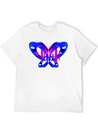 3D Blue Butterfly Simple Everyday Graphic Tee – Lightweight Summer Wear