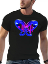 3D Blue Butterfly Simple Everyday Graphic Tee – Lightweight Summer Wear
