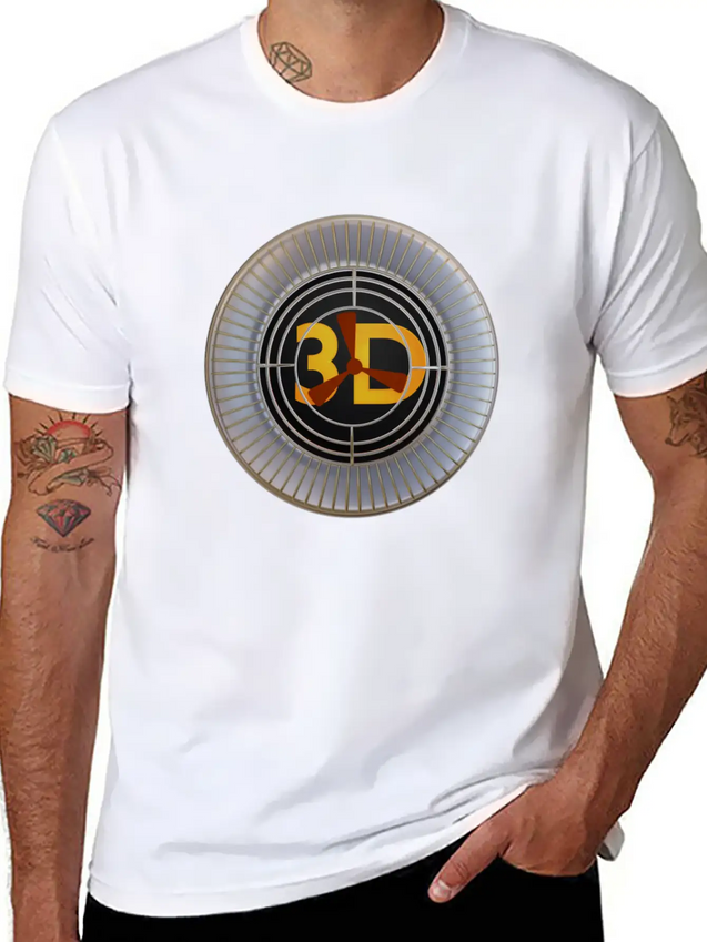 3D Engine - 02 Modern Fit Casual T-Shirt – Clean And Versatile Design